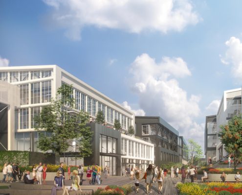 Rendering of The Culver Studios Office Complex