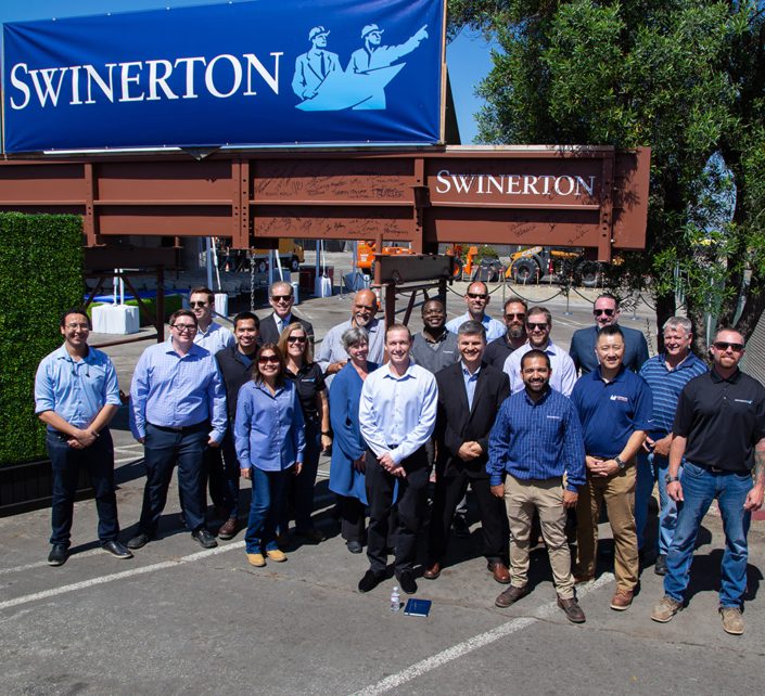 Team smiling at LAX ITF West Groundbreaking