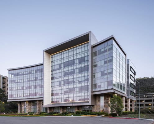 core and shell office building