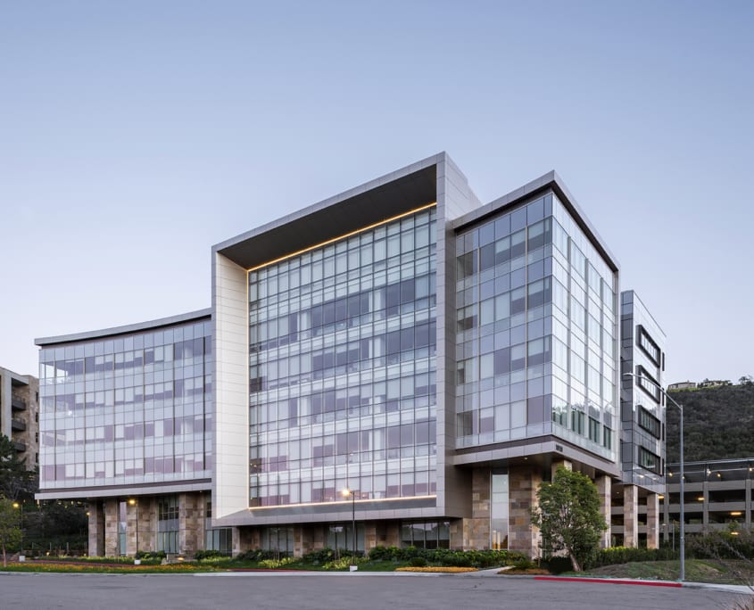 core and shell office building