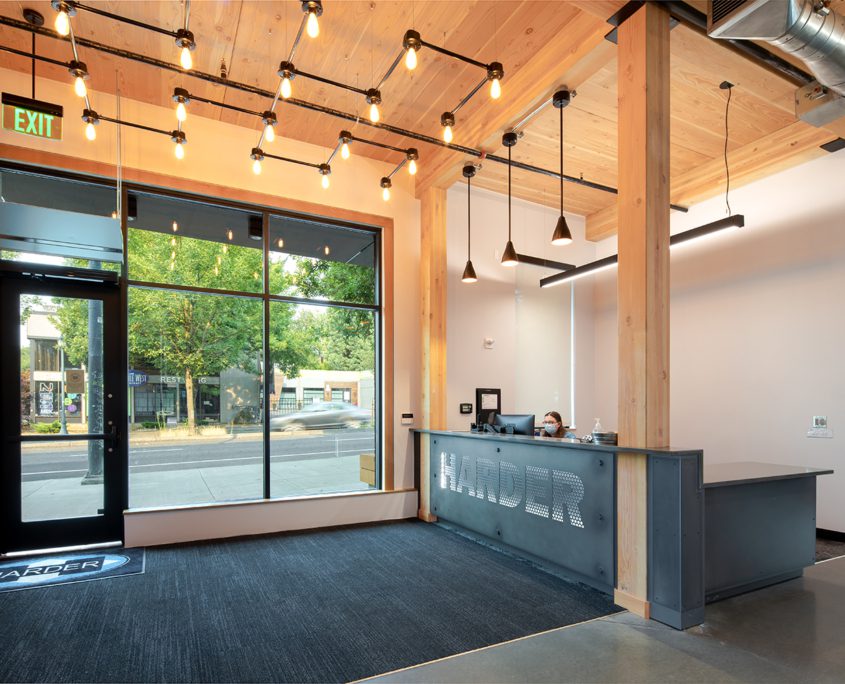 Mass timber office interior