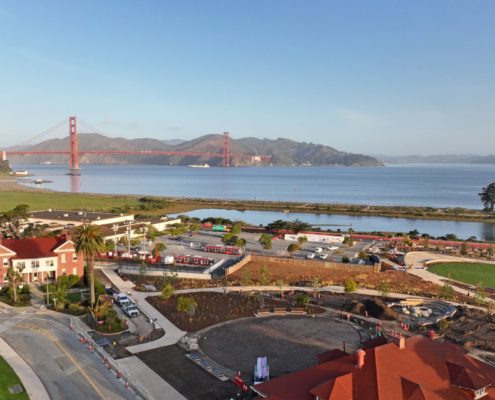 Presidio Tunnel tops with golden gate bridge